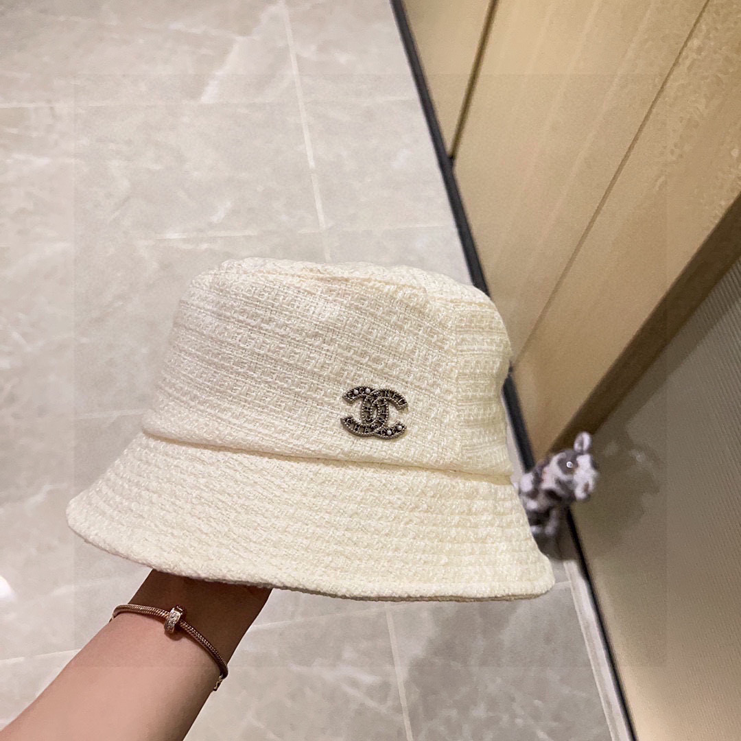 💛配防尘袋【CHANEL香奈儿】2025新款小香风材质渔夫帽，大牌款超好搭配，赶紧入手