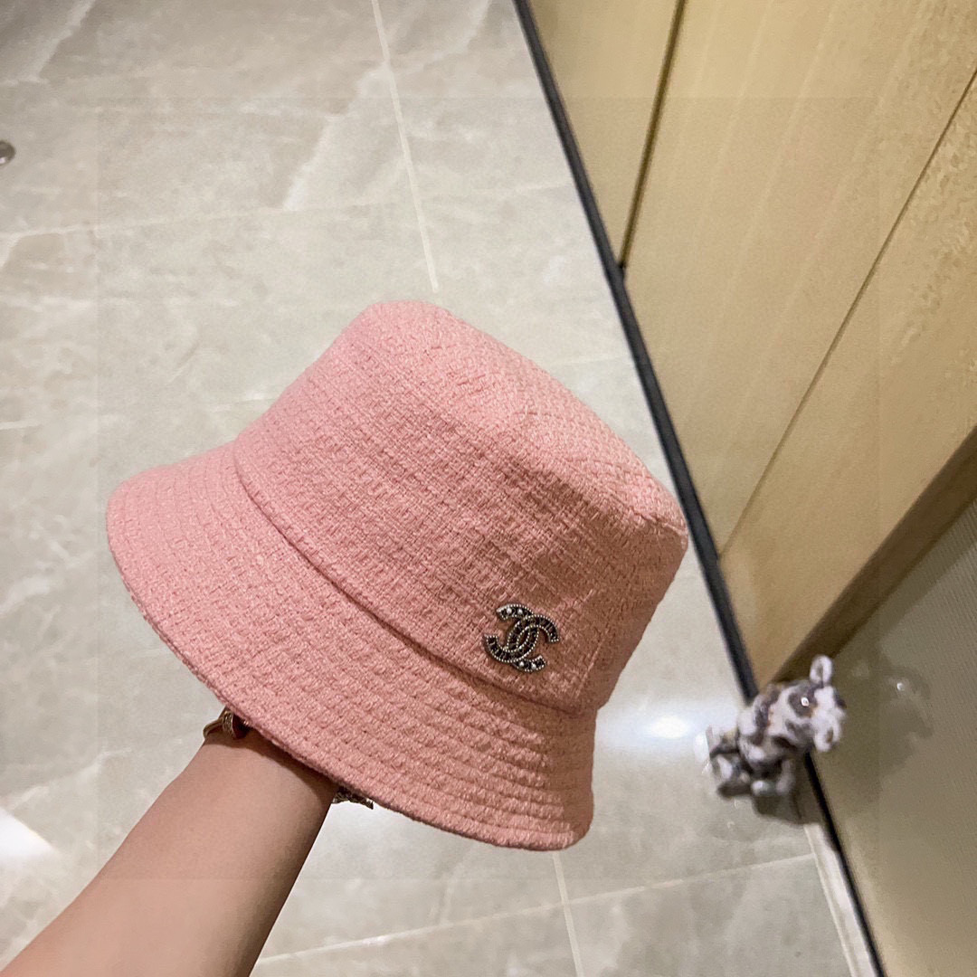 💛配防尘袋【CHANEL香奈儿】2025新款小香风材质渔夫帽，大牌款超好搭配，赶紧入手