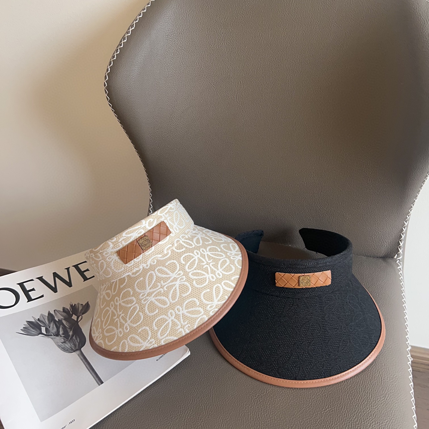 💛配防尘袋 【LOEWE罗意威】2025新款男女款大牌遮阳帽空顶帽，🔆遮阳百搭～休闲出街神器