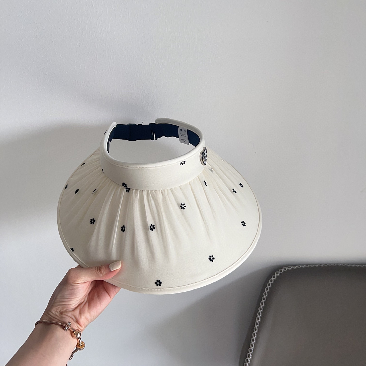 💛配防尘袋 【CHANEL香奈儿】2025新款独家款小香小花大沿遮阳帽空顶帽，🔆遮阳百搭～休闲出街神器