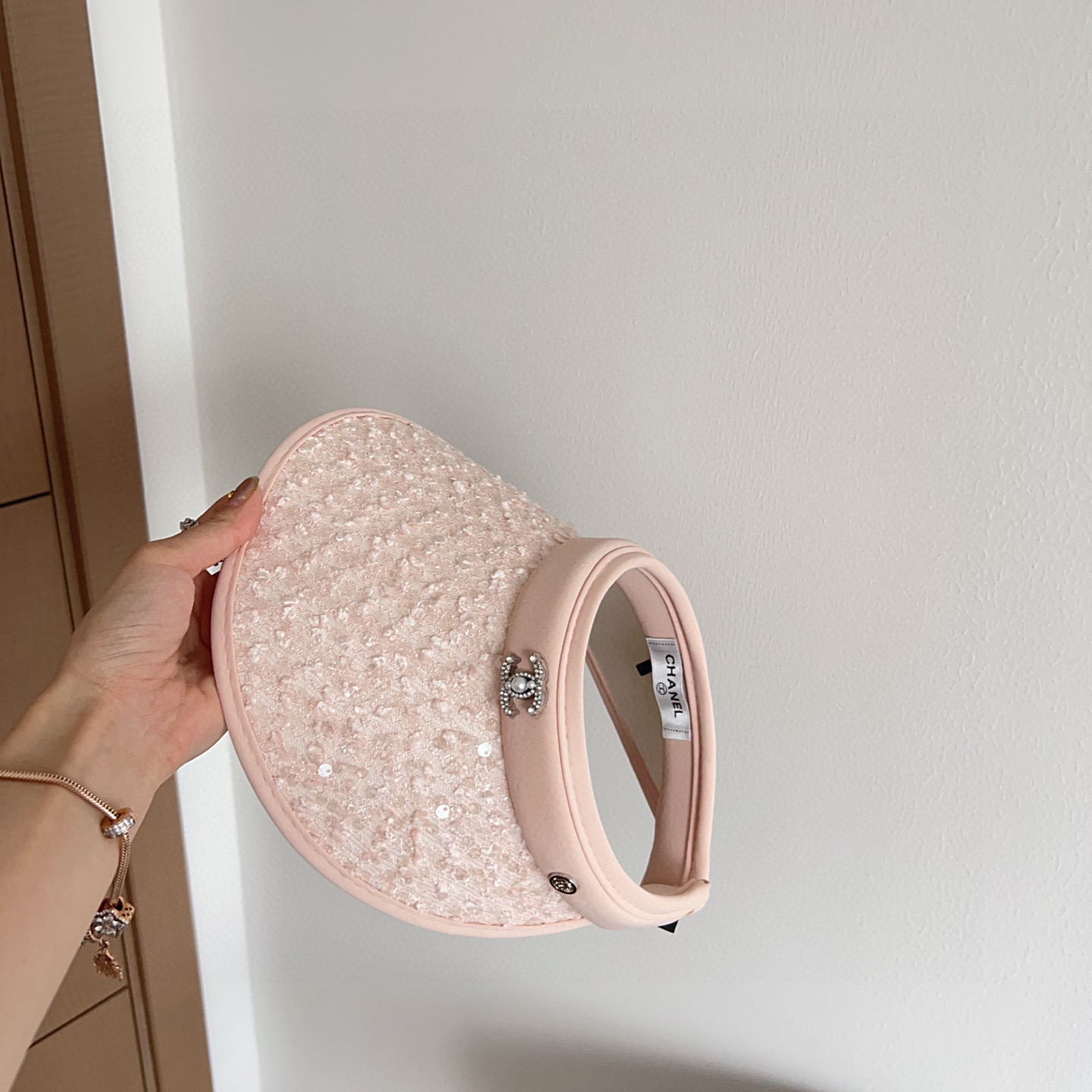 💛配防尘袋 【CHANEL香奈儿】2025新款独家款小香亮片遮阳帽空顶帽，🔆遮阳百搭～休闲出街神器