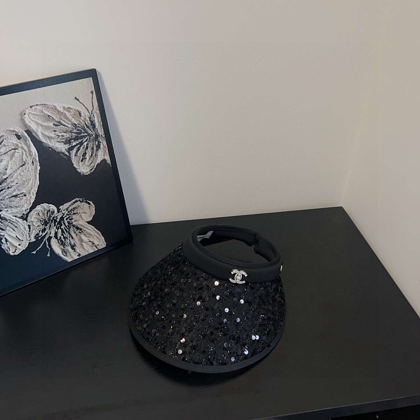 💛配防尘袋 【CHANEL香奈儿】2025新款独家款小香亮片遮阳帽空顶帽，🔆遮阳百搭～休闲出街神器