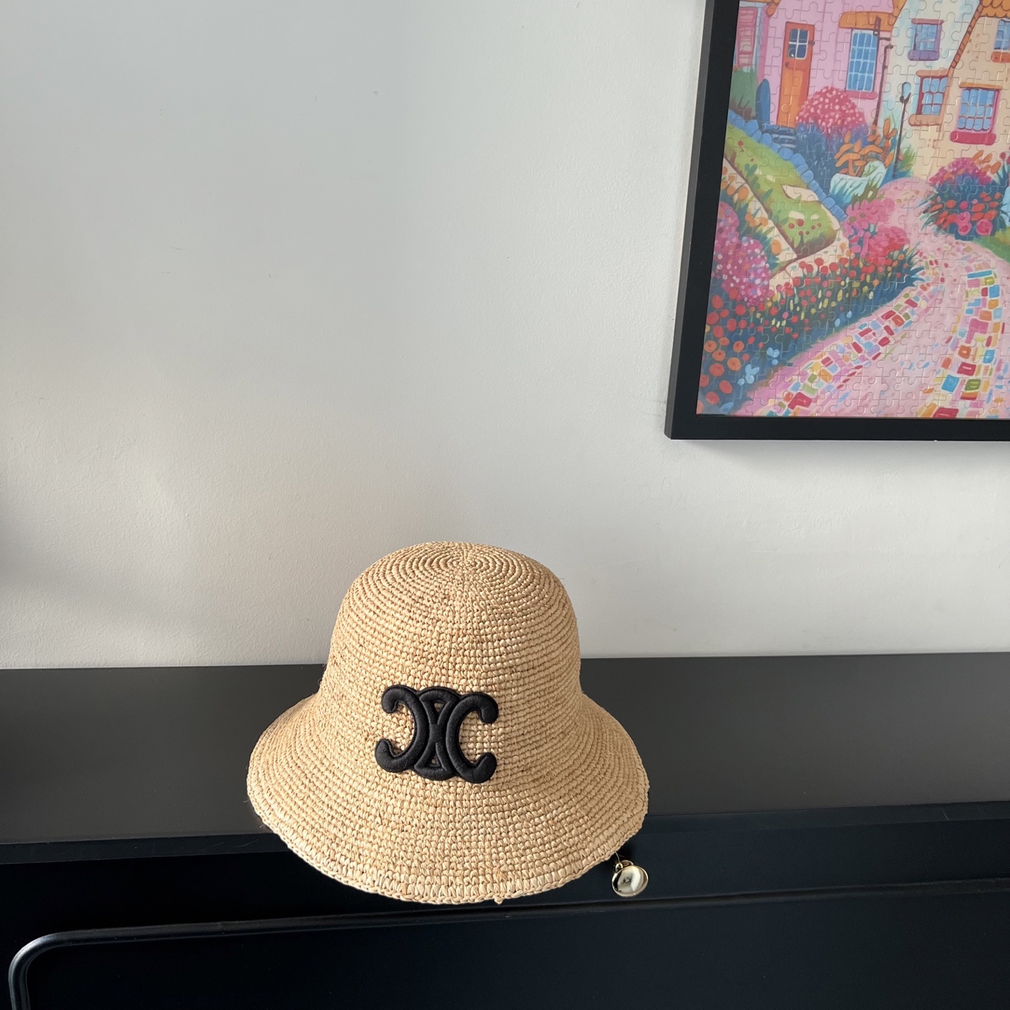 NO:365048,Special offer with dust bag. [CELINE] 2025 new brand tightly woven Rafi straw pot hat, street travel single product hat fisherman hat baseball hat knit hat, hat, celine, celine, espadrilles, hats特价配防尘袋.【CELINE赛琳】2025新款大牌密织拉菲草盆帽草帽,出街旅行单品帽子渔夫帽棒球帽针织帽,帽子,celine,celine,espadrilles,hats,hat