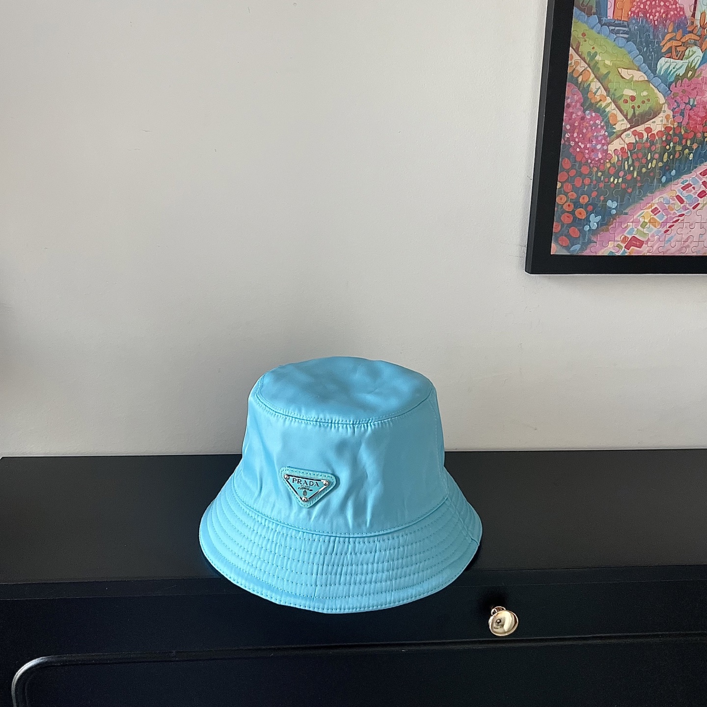 💛配防尘袋【PRADA普拉达】2025新款专柜大牌尼龙简约渔夫帽，🔆百搭日常款～出街必备