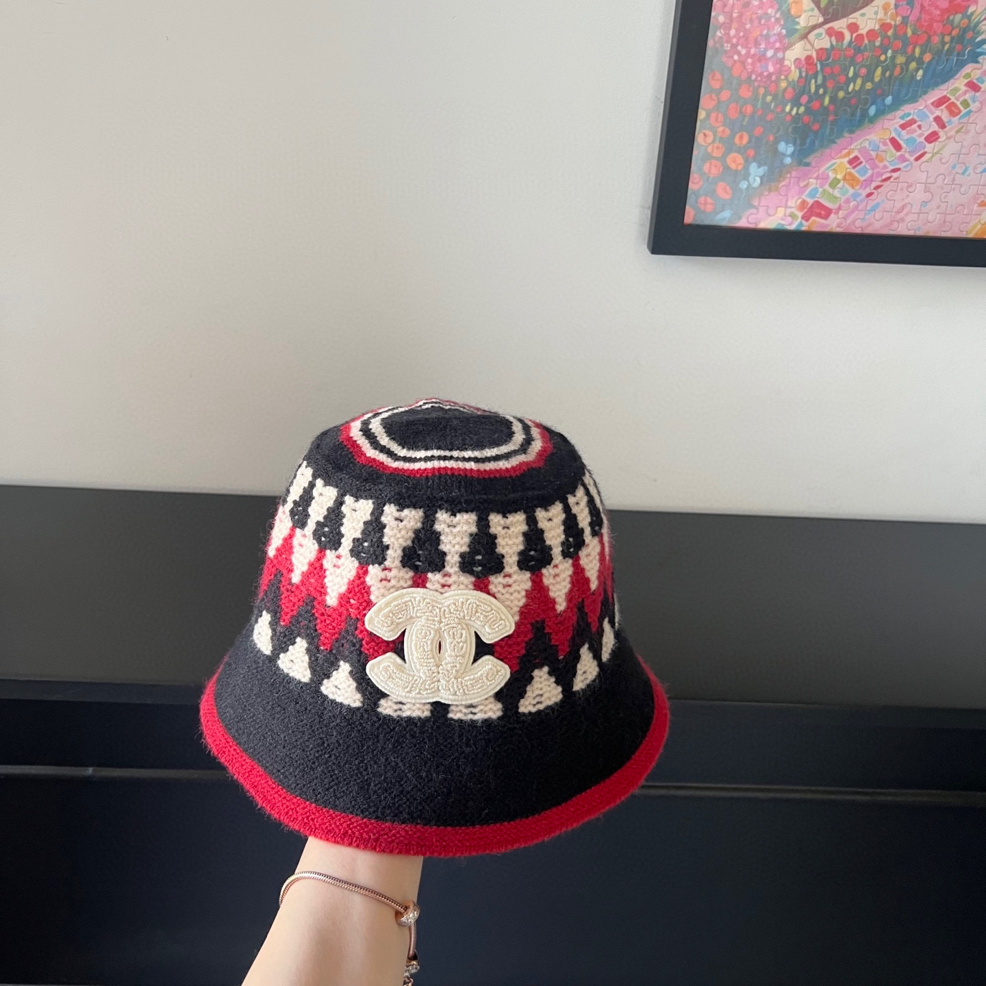 💛配防尘袋【CHANEL香奈儿】2025秋冬新款小香风渔夫帽独特设计～复古文艺的一款