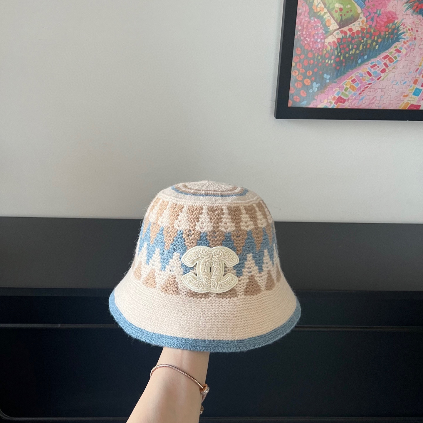💛配防尘袋【CHANEL香奈儿】2025秋冬新款小香风渔夫帽独特设计～复古文艺的一款