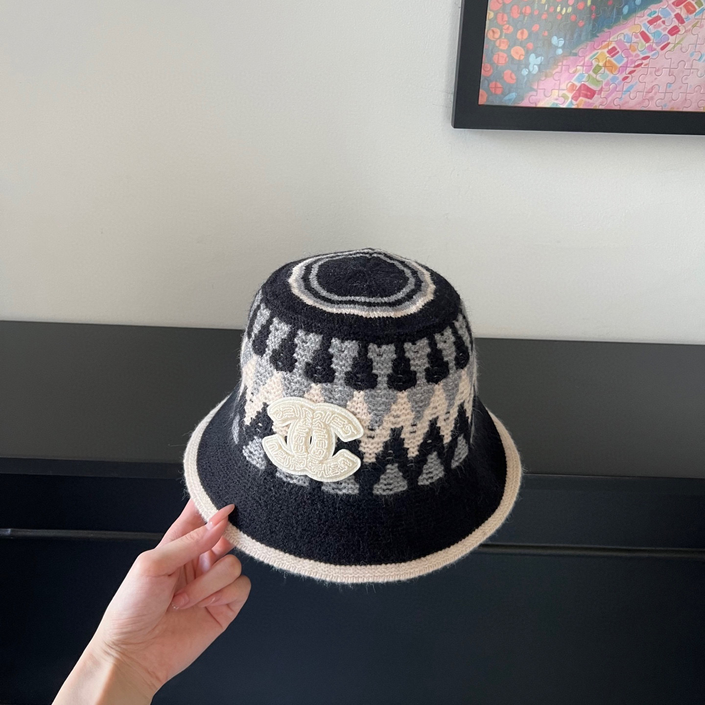 💛配防尘袋【CHANEL香奈儿】2025秋冬新款小香风渔夫帽独特设计～复古文艺的一款