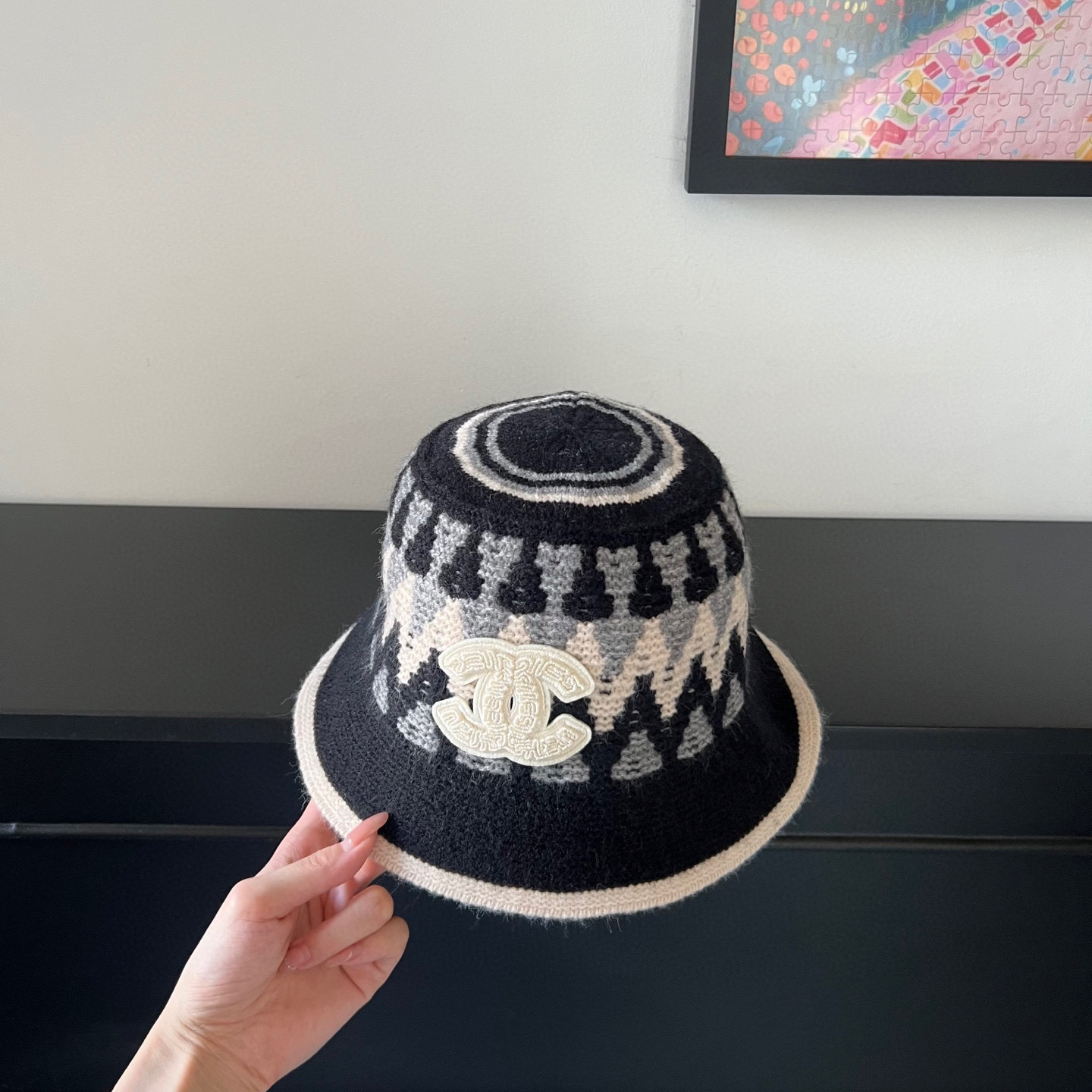 💛配防尘袋【CHANEL香奈儿】2025秋冬新款小香风渔夫帽独特设计～复古文艺的一款