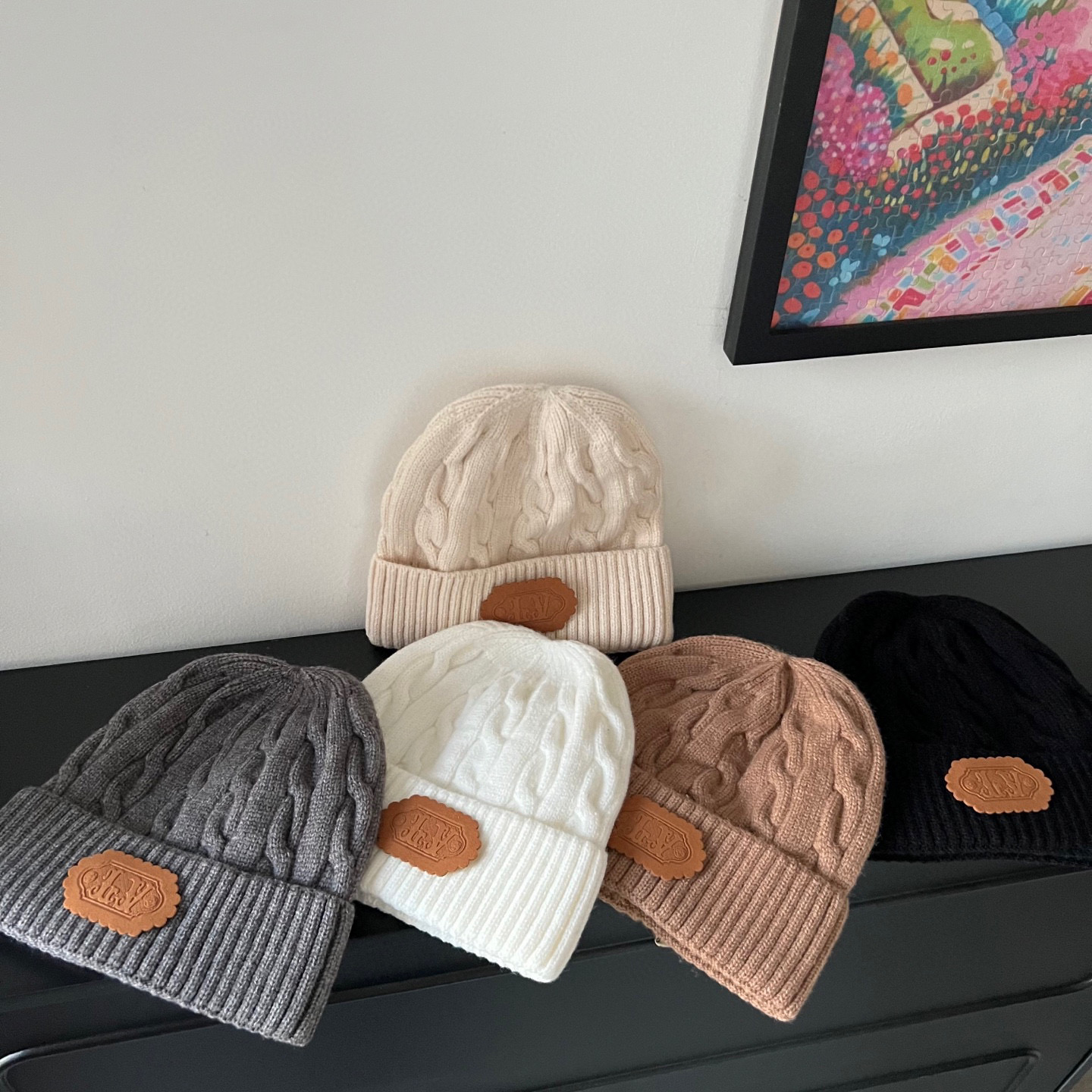 💛配防尘袋。【lv路易威登】2025新款麻花男女精致款针织毛线帽，时尚简约#保暖款