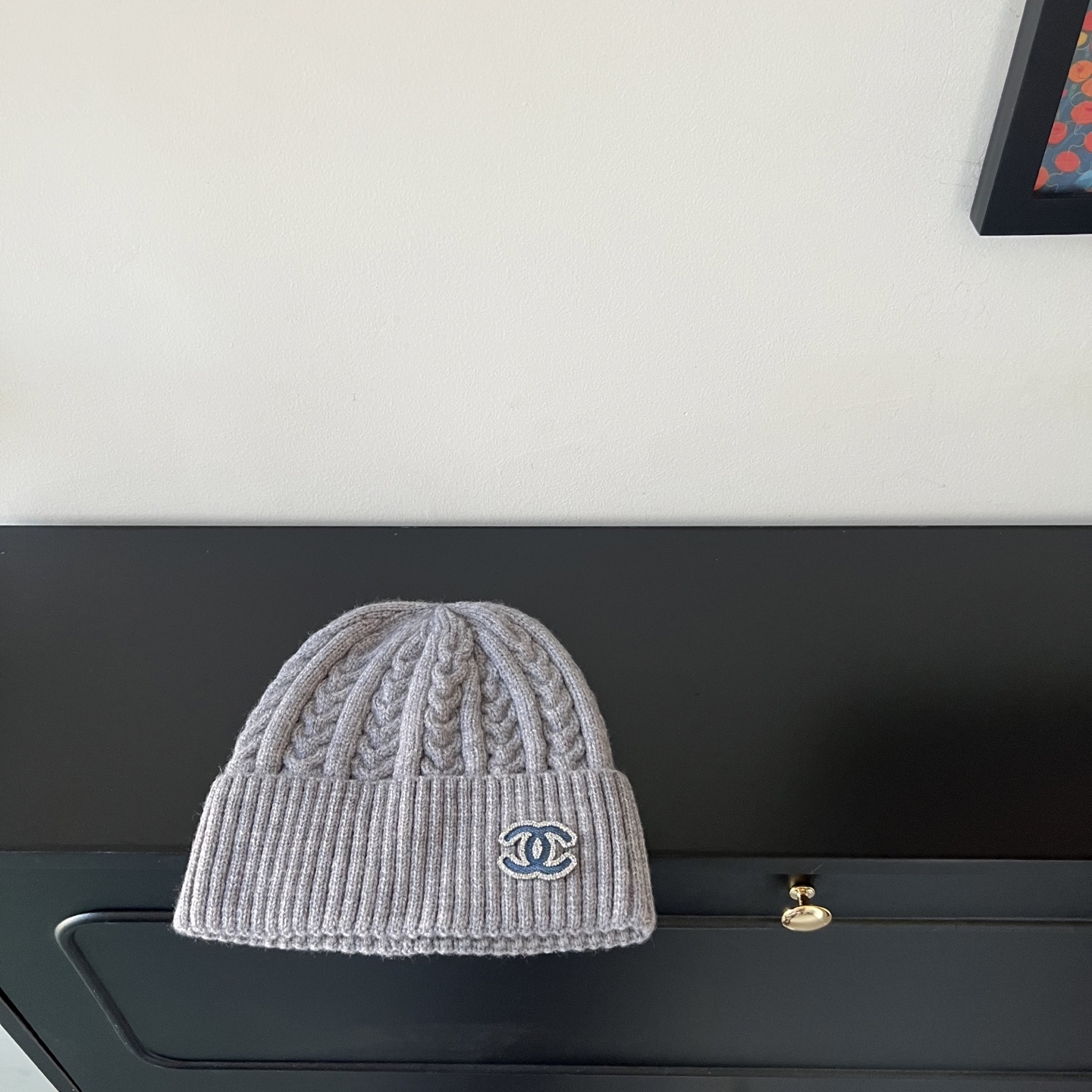 💛配防尘袋。【CHANEL香奈儿】2025新款小香风麻花针织毛线帽，独家新款～韩版针织单品