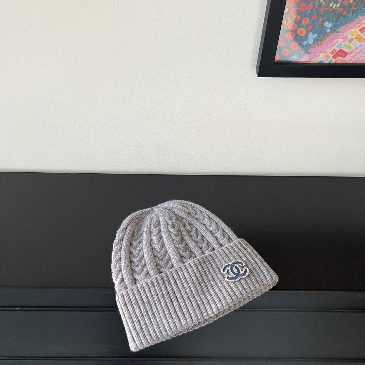 💛配防尘袋。【CHANEL香奈儿】2025新款小香风麻花针织毛线帽，独家新款～韩版针织单品