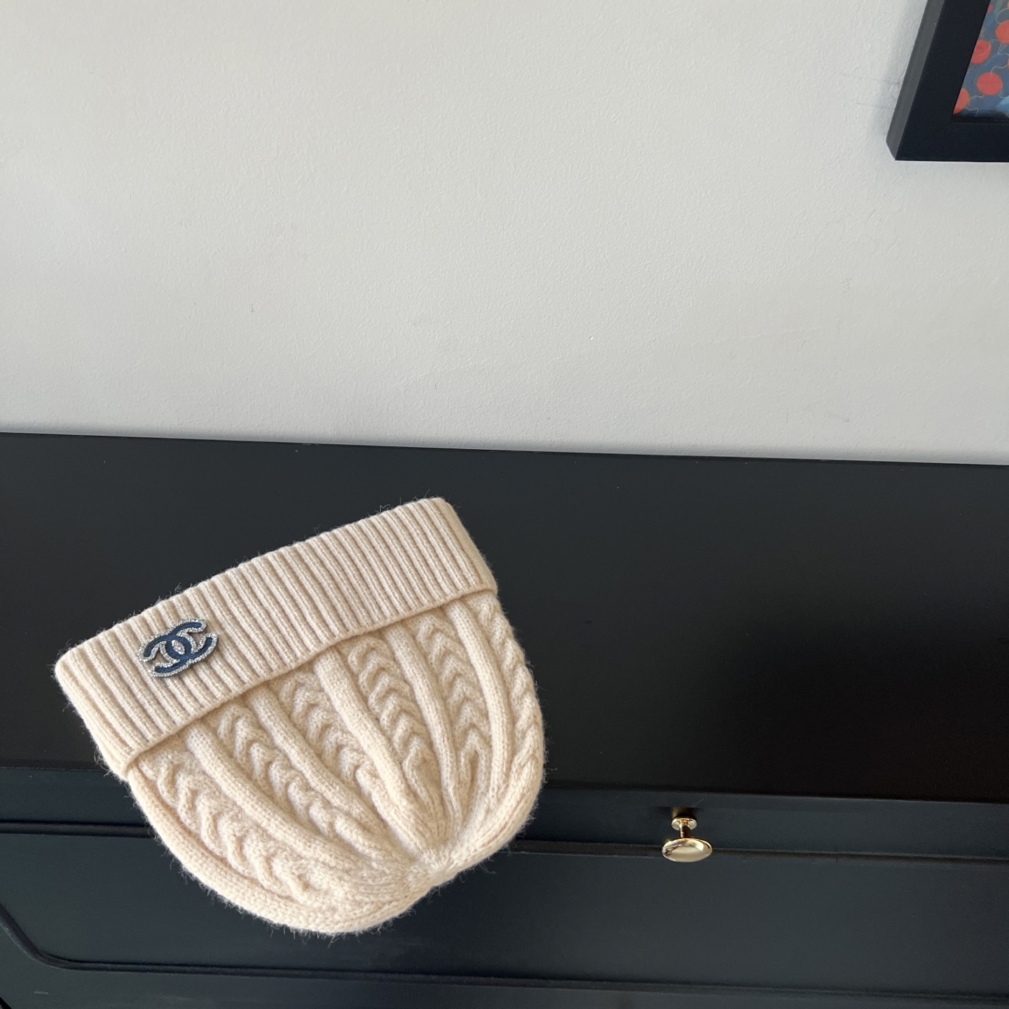 💛配防尘袋。【CHANEL香奈儿】2025新款小香风麻花针织毛线帽，独家新款～韩版针织单品