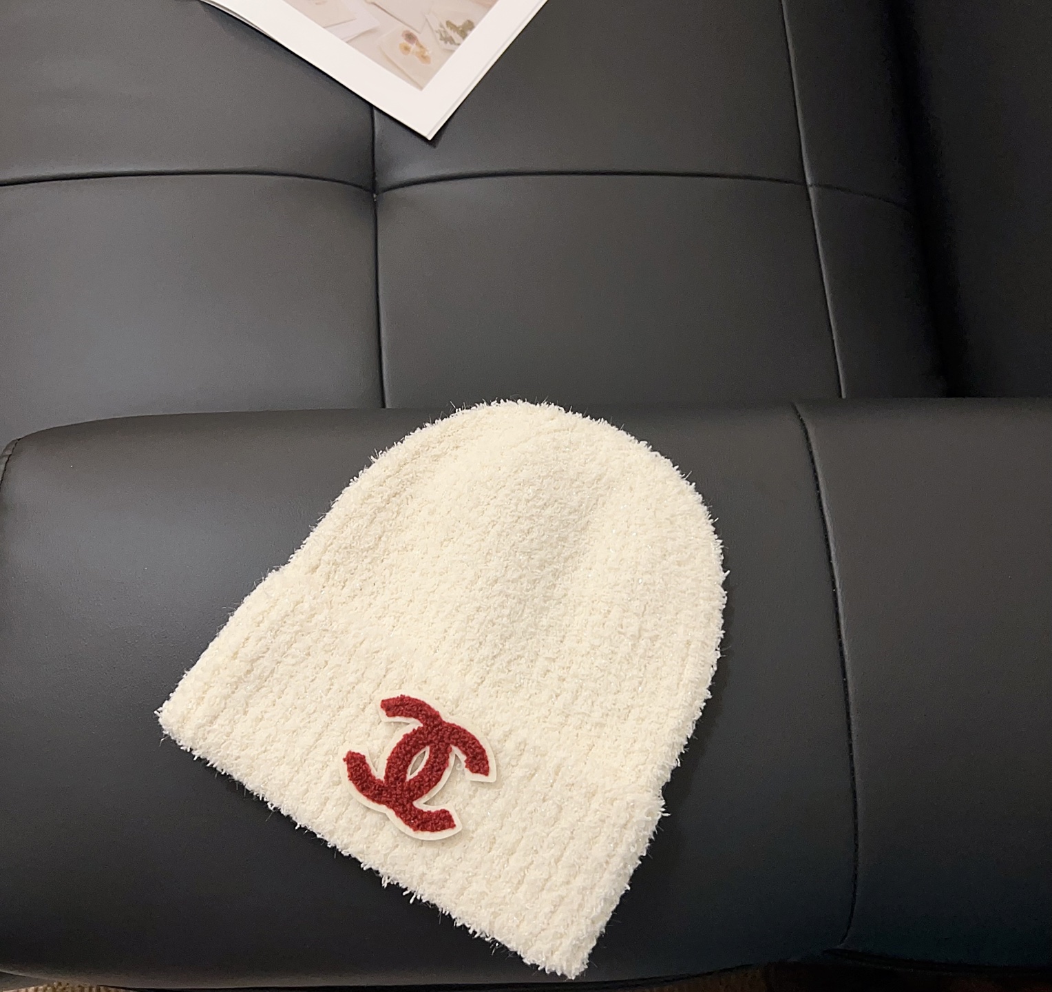 💛配防尘袋。【CHANEL香奈儿】2025新款小香风亮丝毛线帽，独家新款～韩版针织单品