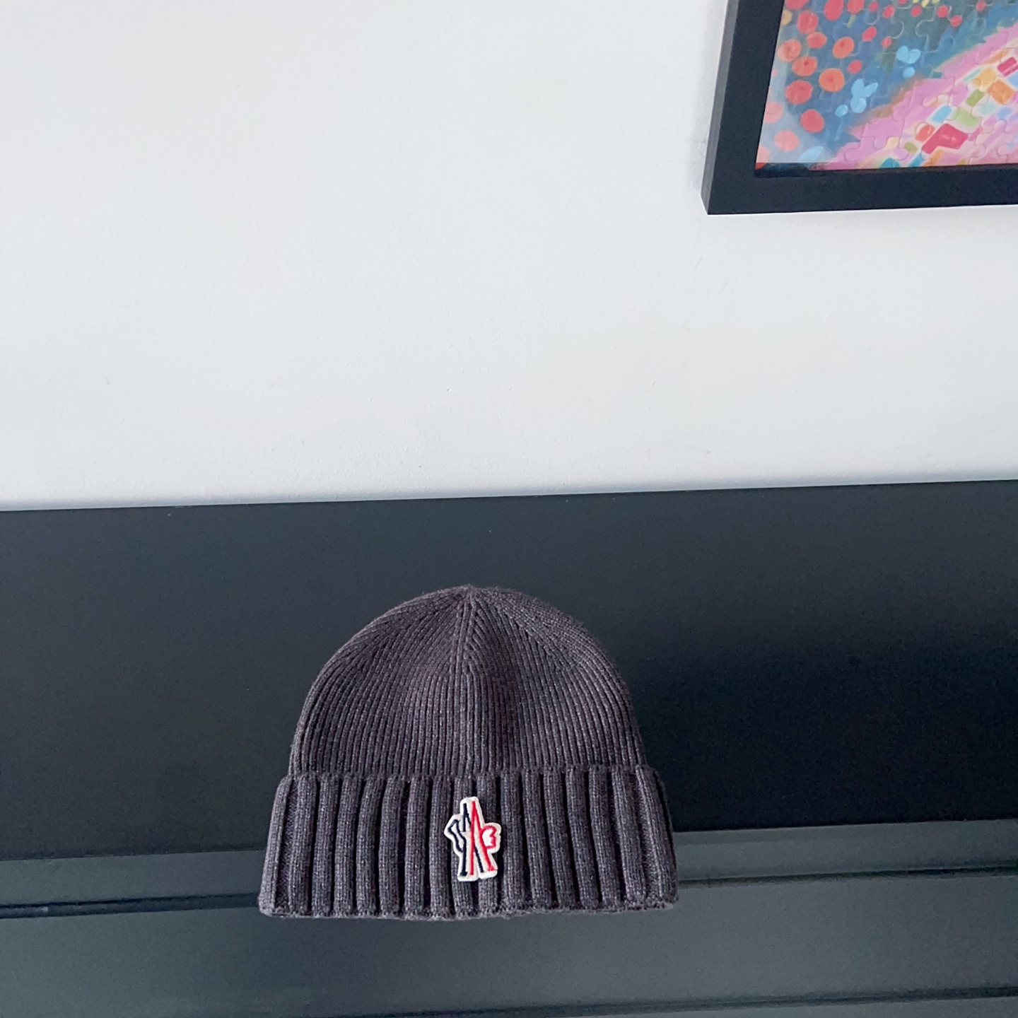 💛配防尘袋。【MONCLER蒙口】2025新款男女款针织毛线帽，独家新款～韩版单品