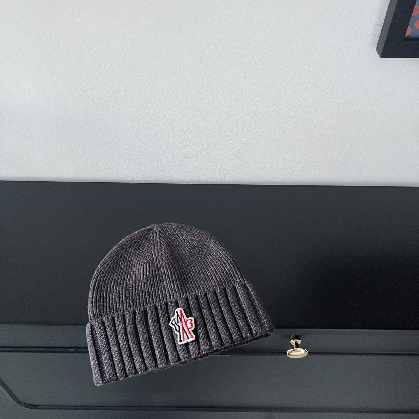 💛配防尘袋。【MONCLER蒙口】2025新款男女款针织毛线帽，独家新款～韩版单品