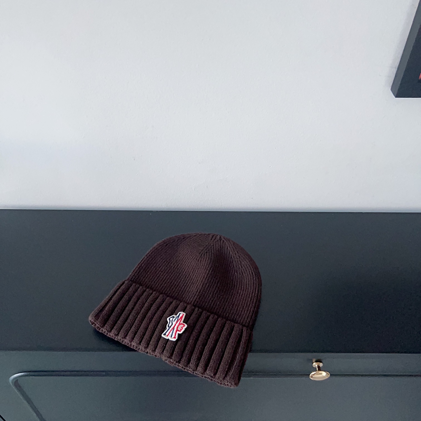 💛配防尘袋。【MONCLER蒙口】2025新款男女款针织毛线帽，独家新款～韩版单品