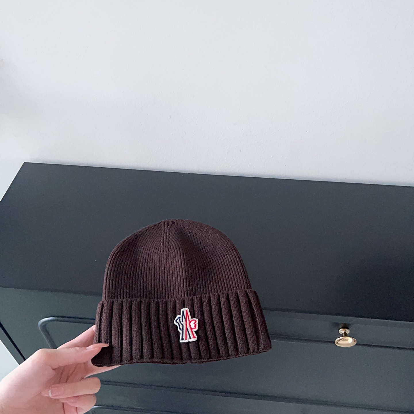 💛配防尘袋。【MONCLER蒙口】2025新款男女款针织毛线帽，独家新款～韩版单品