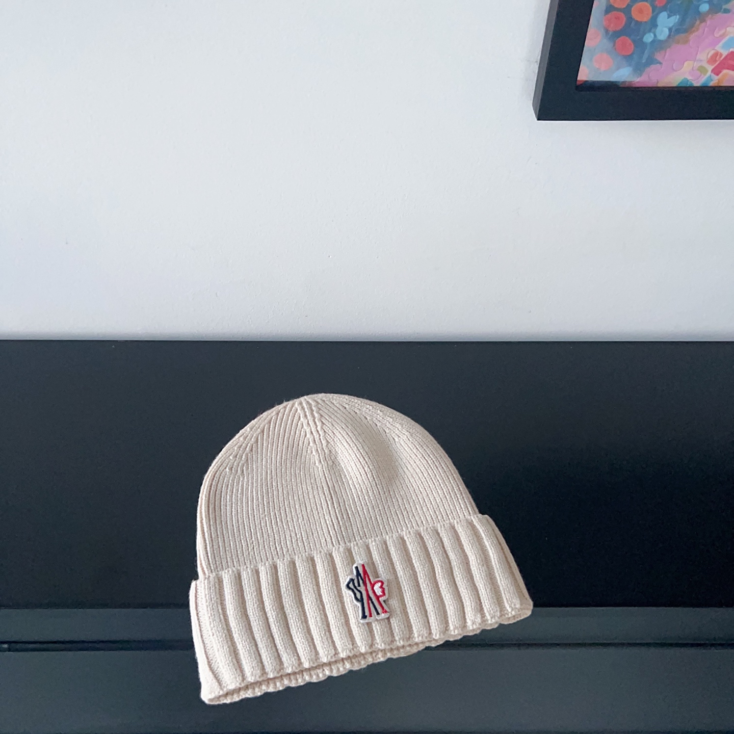 💛配防尘袋。【MONCLER蒙口】2025新款男女款针织毛线帽，独家新款～韩版单品