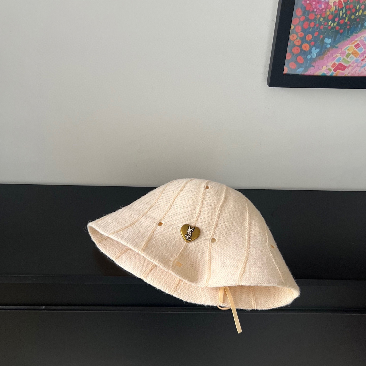 💛配防尘袋【YSL圣罗兰】2025秋冬新款不规则简约纹路渔夫帽桶帽，独特设计～复古文艺的一款