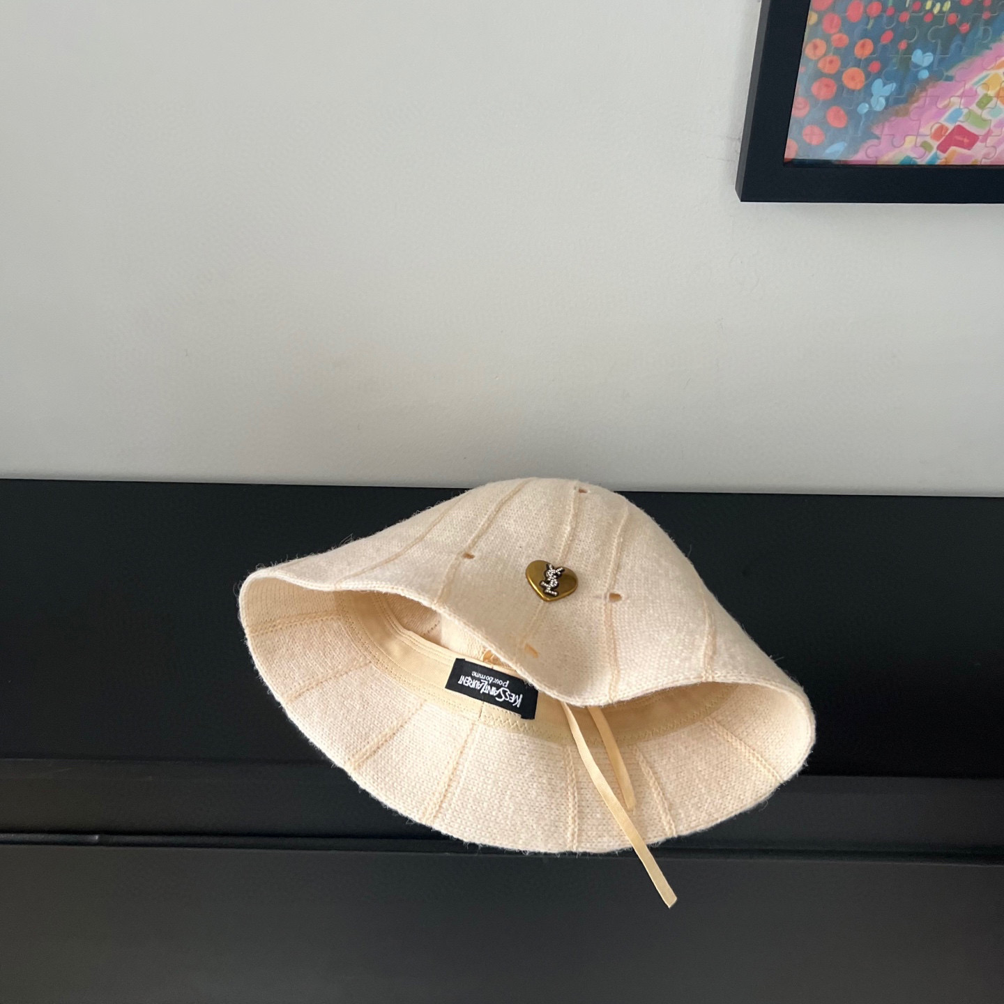 💛配防尘袋【YSL圣罗兰】2025秋冬新款不规则简约纹路渔夫帽桶帽，独特设计～复古文艺的一款