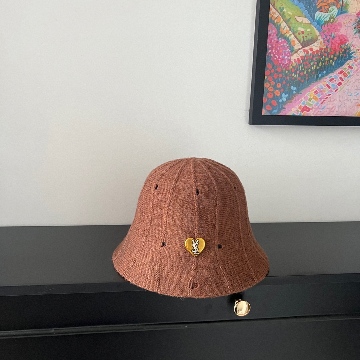 NO:365784,Special dust bag [YSL Saint Laurent] 2025 autumn and winter new irregular simple patterned fisherman hat bucket hat, unique design ~ retro literary hat fisherman hat baseball hat knit hat, hat, saint laurent, saint laurent, espadrilles, hats特配防尘袋【YSL圣罗兰】2025秋冬新款不规则简约纹路渔夫帽桶帽, 独特设计～复古文艺的一款帽子渔夫帽棒球帽针织帽,帽子,saint laurent,saint laurent,espadrilles,hats,hat