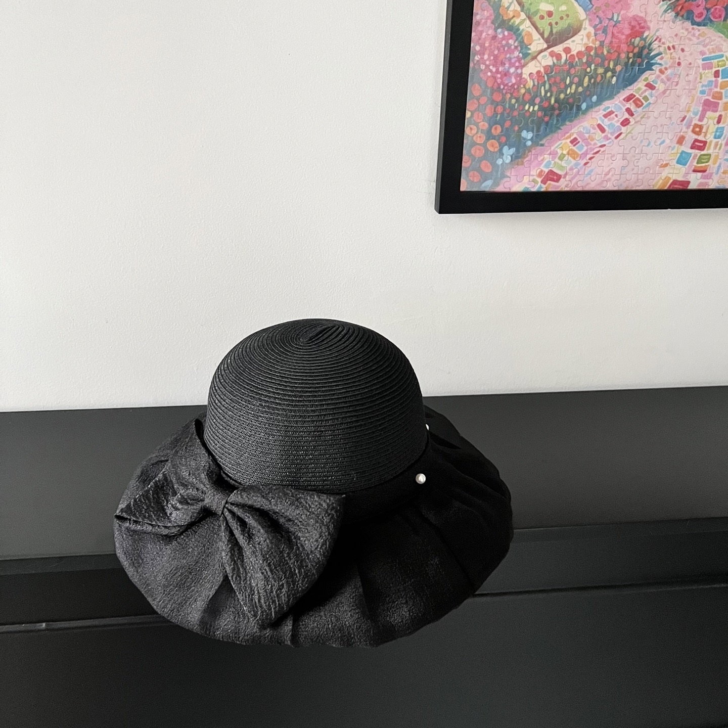 💛配防尘袋【MIUMIU缪缪】2025新款欧根纱款珍珠重工渔夫帽独特设计～日系简约的一款