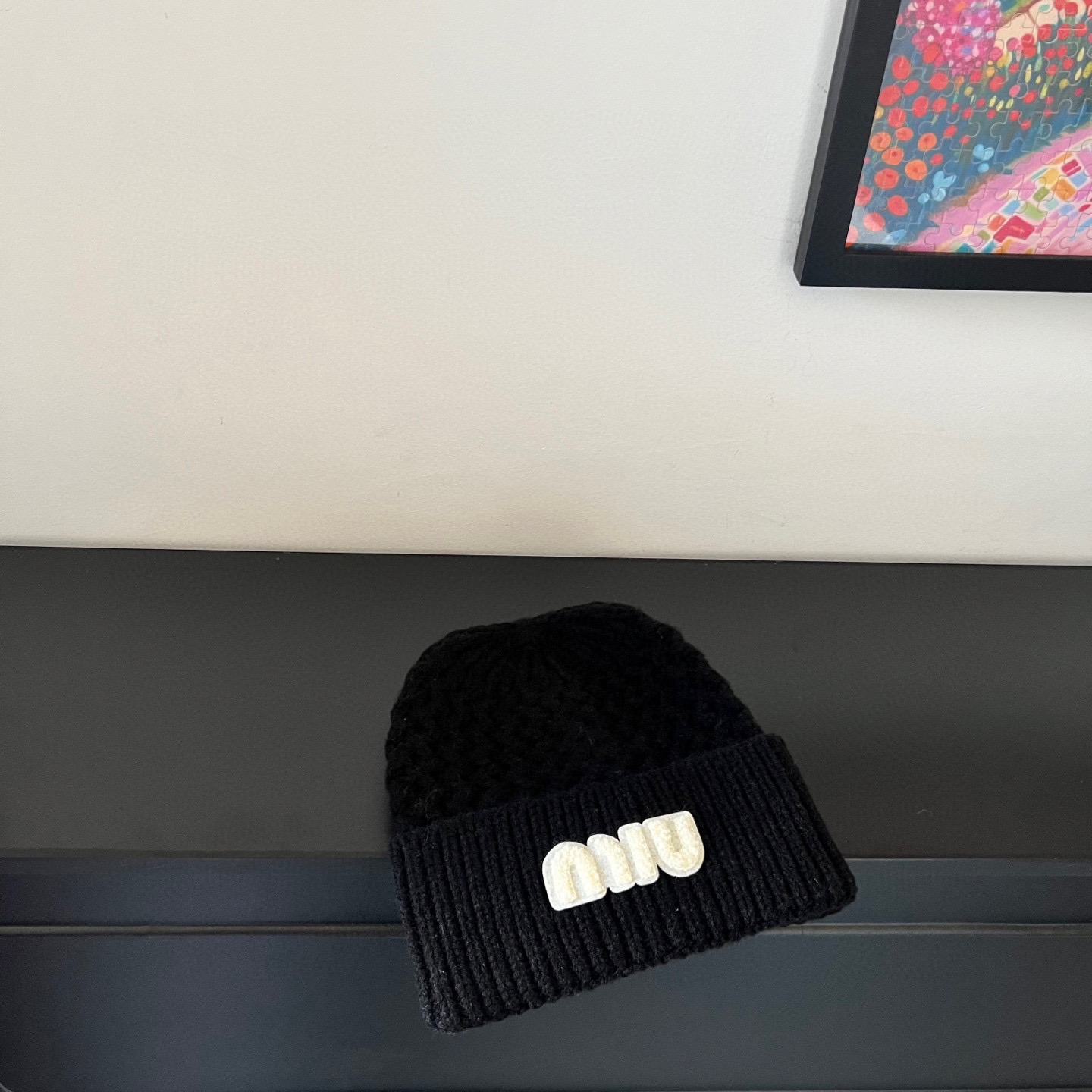 💛配防尘袋。【MIUMIU缪缪】2025新款麻花亮色搭配针织毛线帽，时尚简约#保暖款