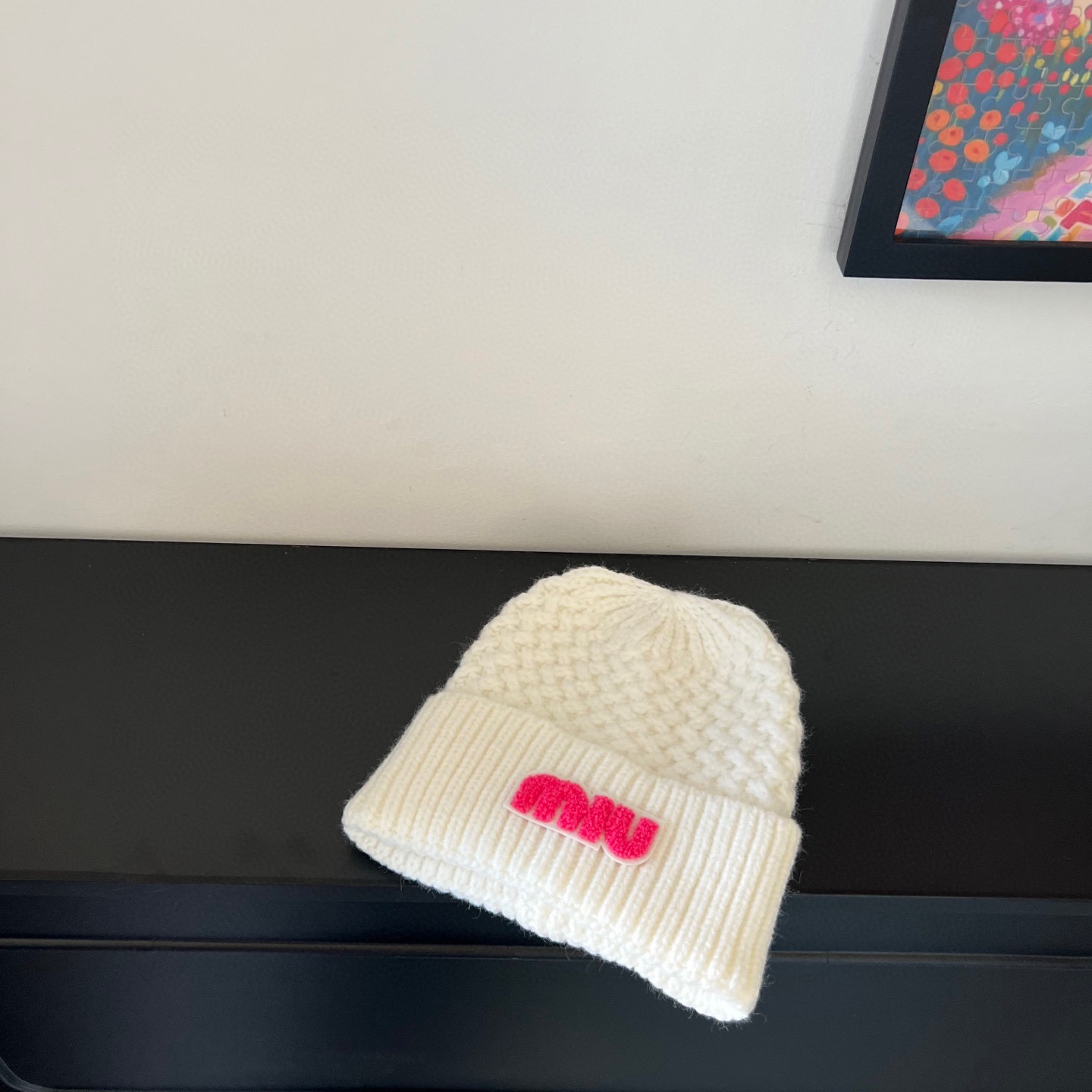 💛配防尘袋。【MIUMIU缪缪】2025新款麻花亮色搭配针织毛线帽，时尚简约#保暖款