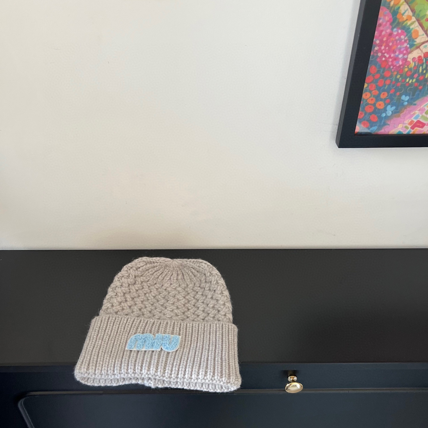 💛配防尘袋。【MIUMIU缪缪】2025新款麻花亮色搭配针织毛线帽，时尚简约#保暖款