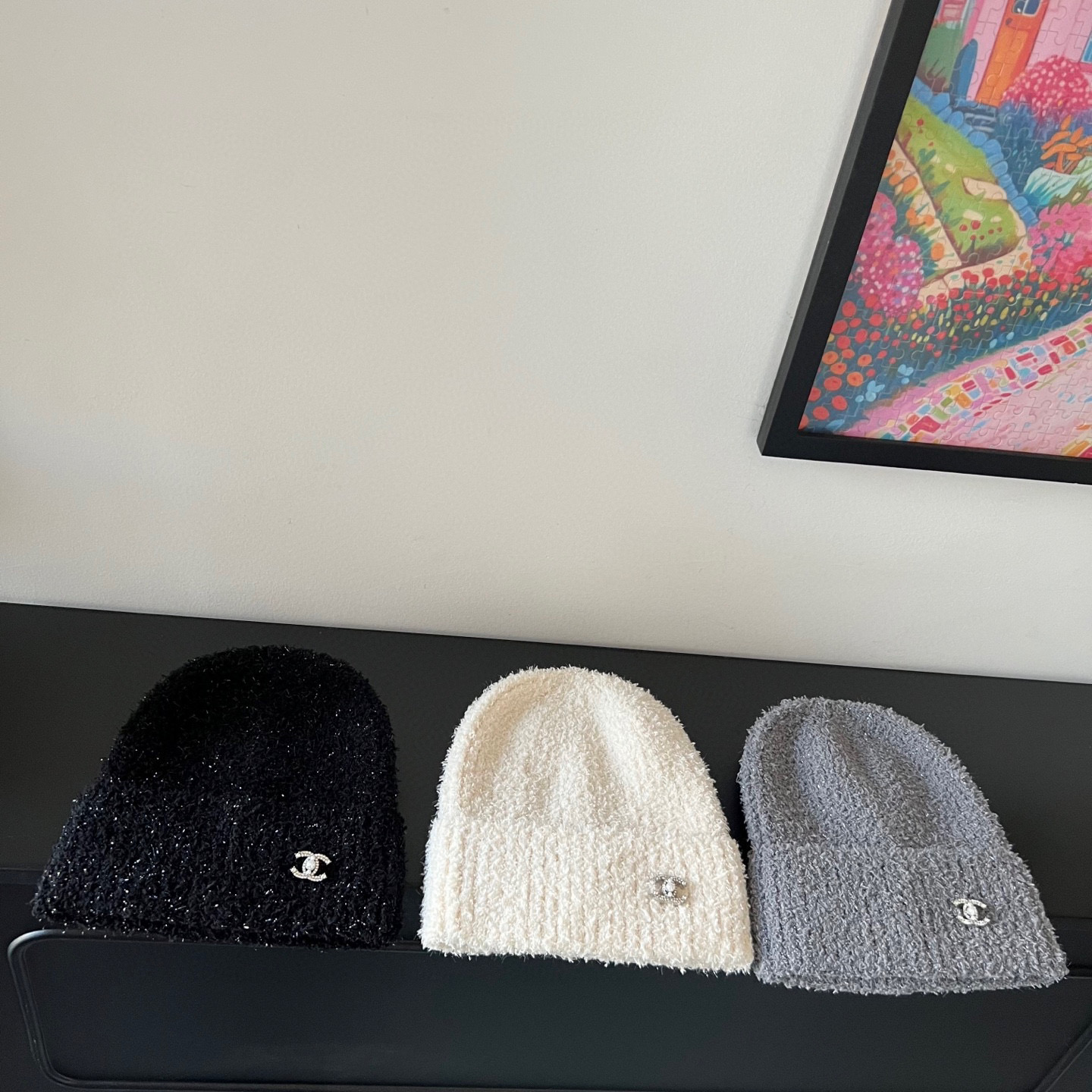 💛配防尘袋。【Chanel香奈儿】2025新款亮丝小香风精致款针织毛线帽，时尚简约#保暖款