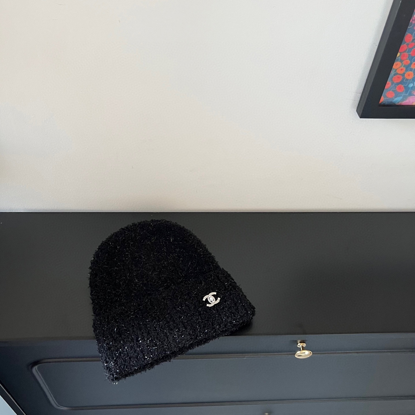 特💛配防尘袋。【Chanel香奈儿】2025新款亮丝小香风精致款针织毛线帽，时尚简约#保暖款