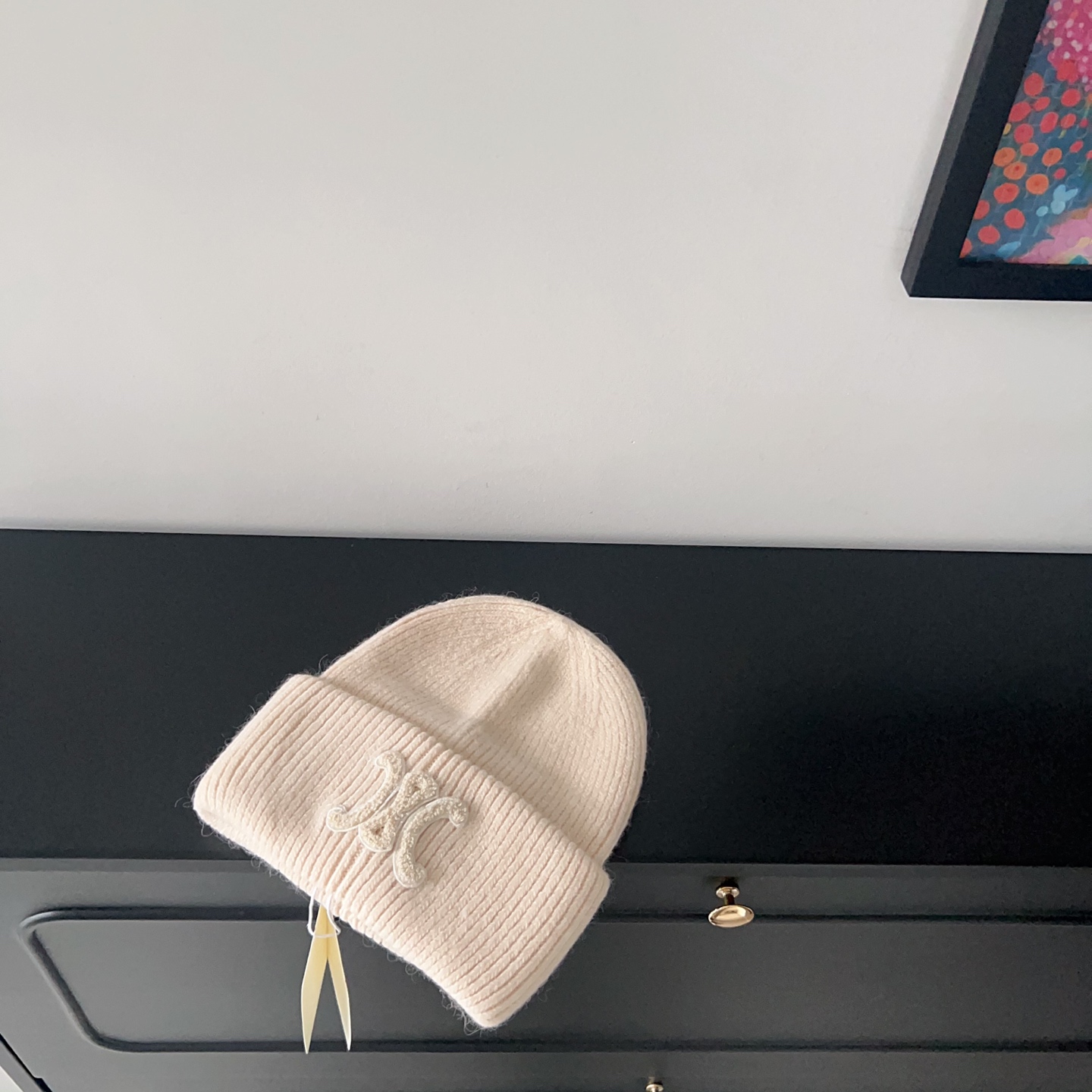 💛配防尘袋。【CELINE赛琳】2025新款兔毛大牌简约毛线帽，独家新款～男女款 韩版针织单品