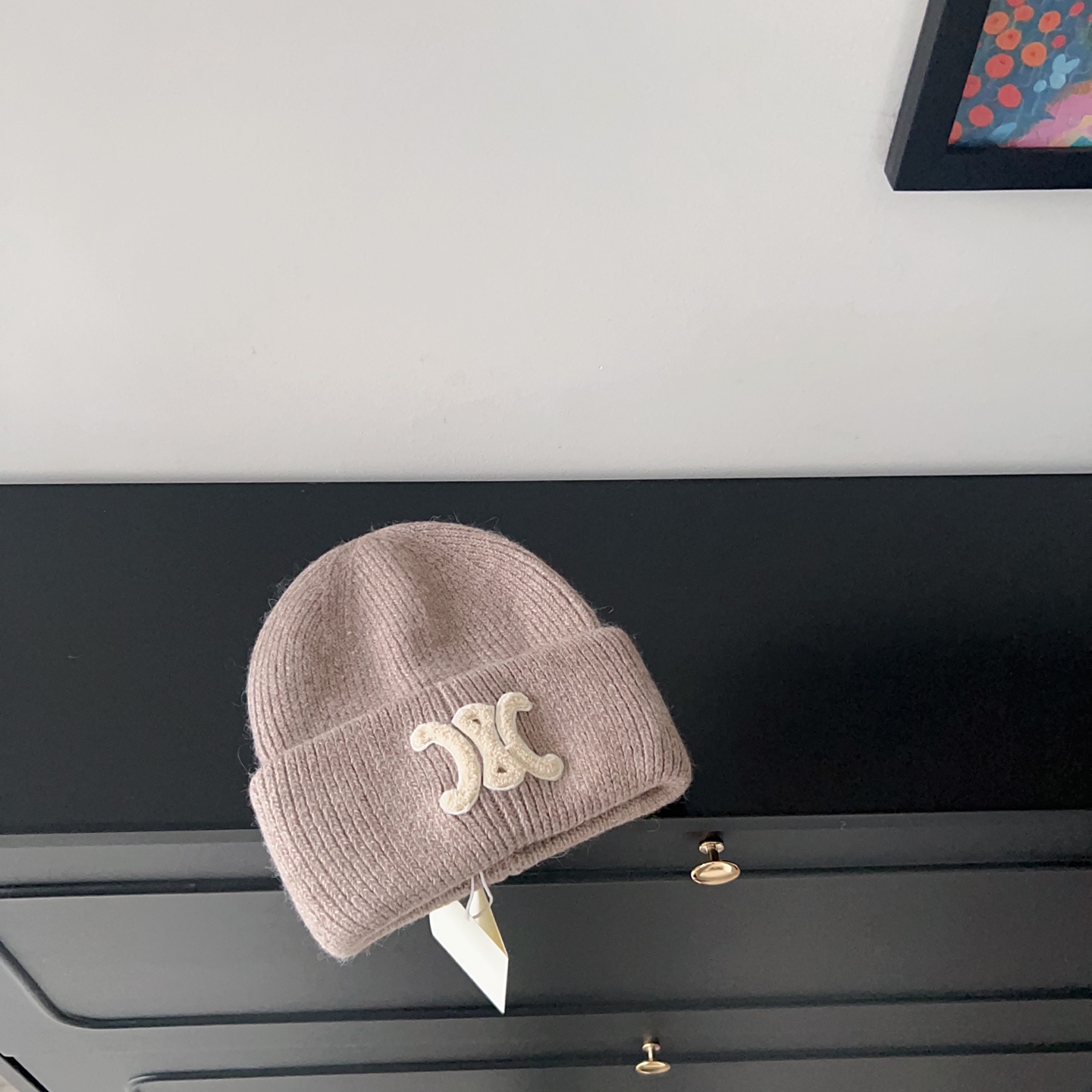 💛配防尘袋。【CELINE赛琳】2025新款兔毛大牌简约毛线帽，独家新款～男女款 韩版针织单品