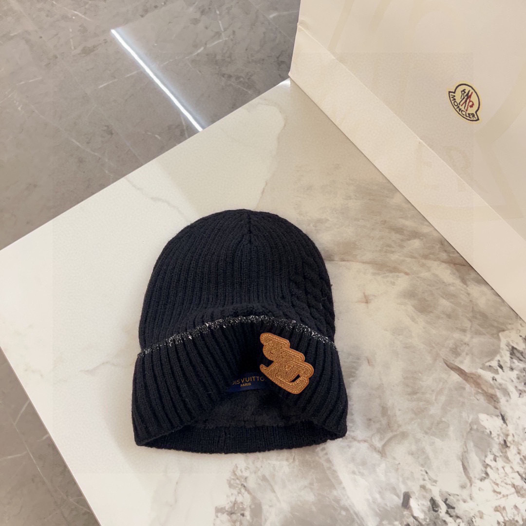 💛配防尘袋【LV路易威登】2025秋冬新款男女款针织毛线帽，大牌简约～秋冬穿搭必备