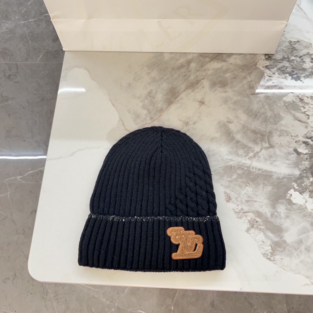 💛配防尘袋【LV路易威登】2025秋冬新款男女款针织毛线帽，大牌简约～秋冬穿搭必备