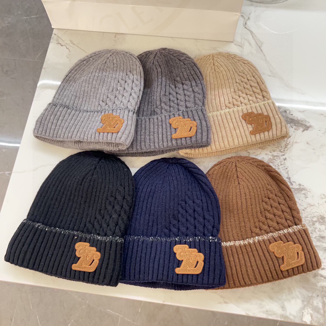 💛配防尘袋【LV路易威登】2025秋冬新款男女款针织毛线帽，大牌简约～秋冬穿搭必备