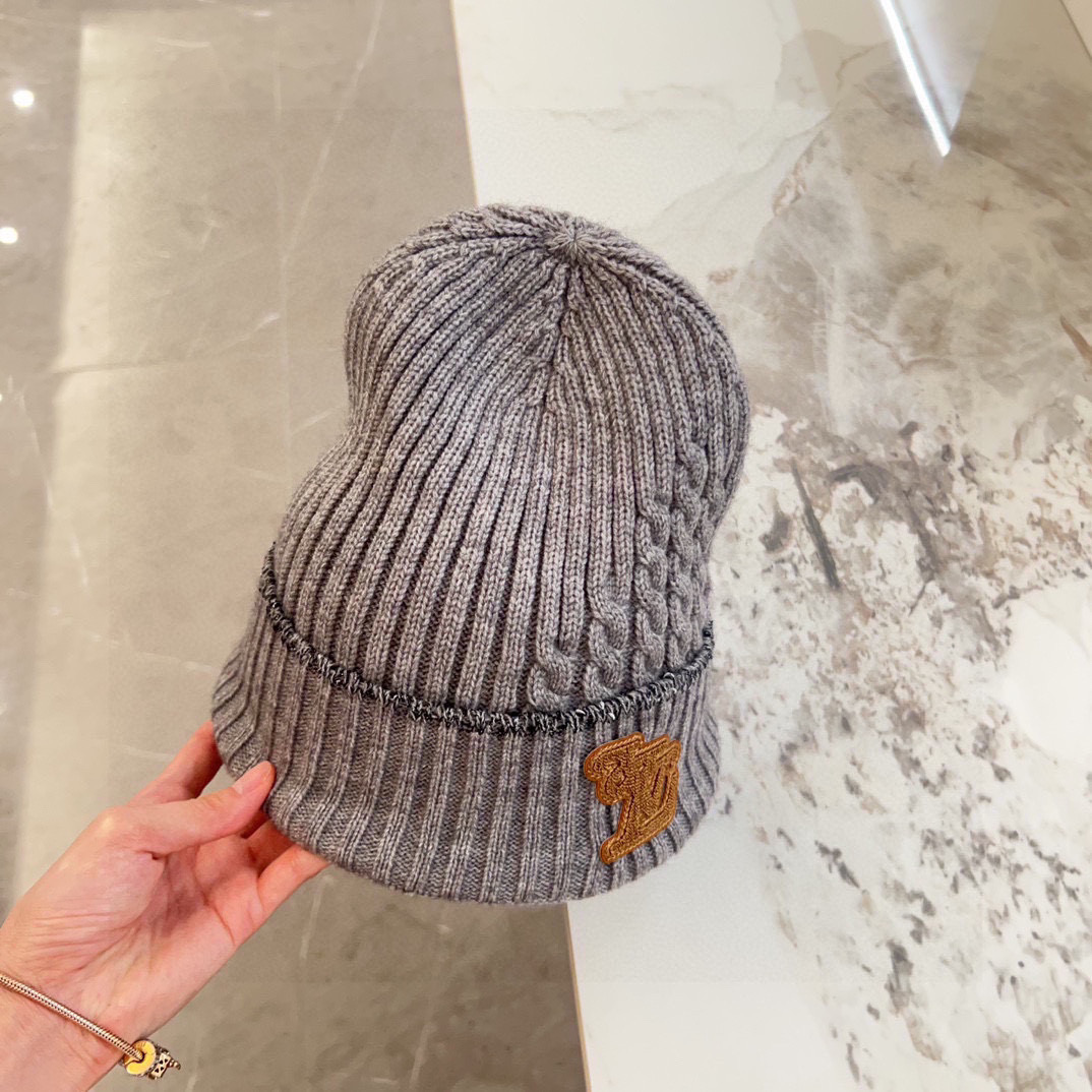 💛配防尘袋【LV路易威登】2025秋冬新款男女款针织毛线帽，大牌简约～秋冬穿搭必备