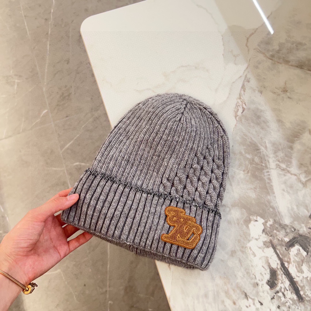 💛配防尘袋【LV路易威登】2025秋冬新款男女款针织毛线帽，大牌简约～秋冬穿搭必备