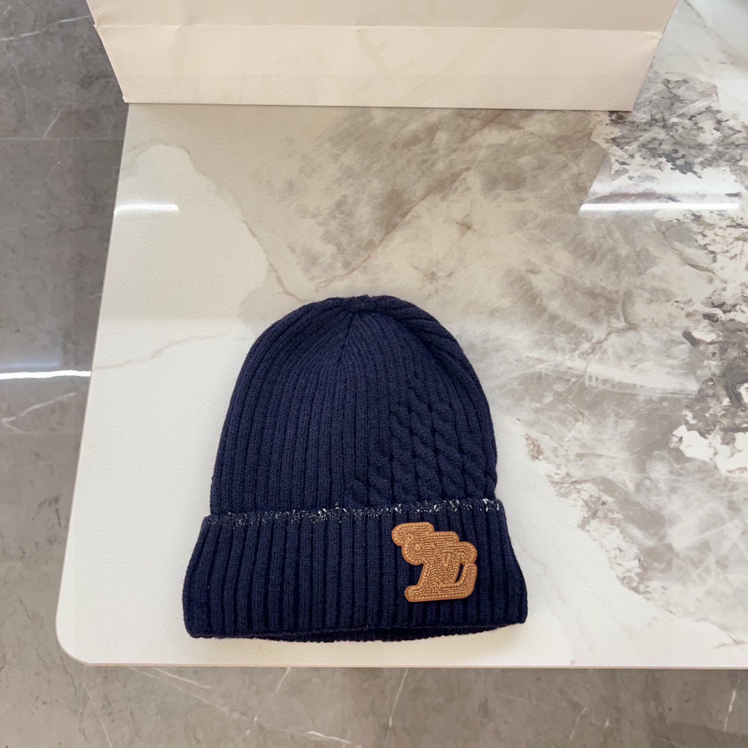 💛配防尘袋【LV路易威登】2025秋冬新款男女款针织毛线帽，大牌简约～秋冬穿搭必备