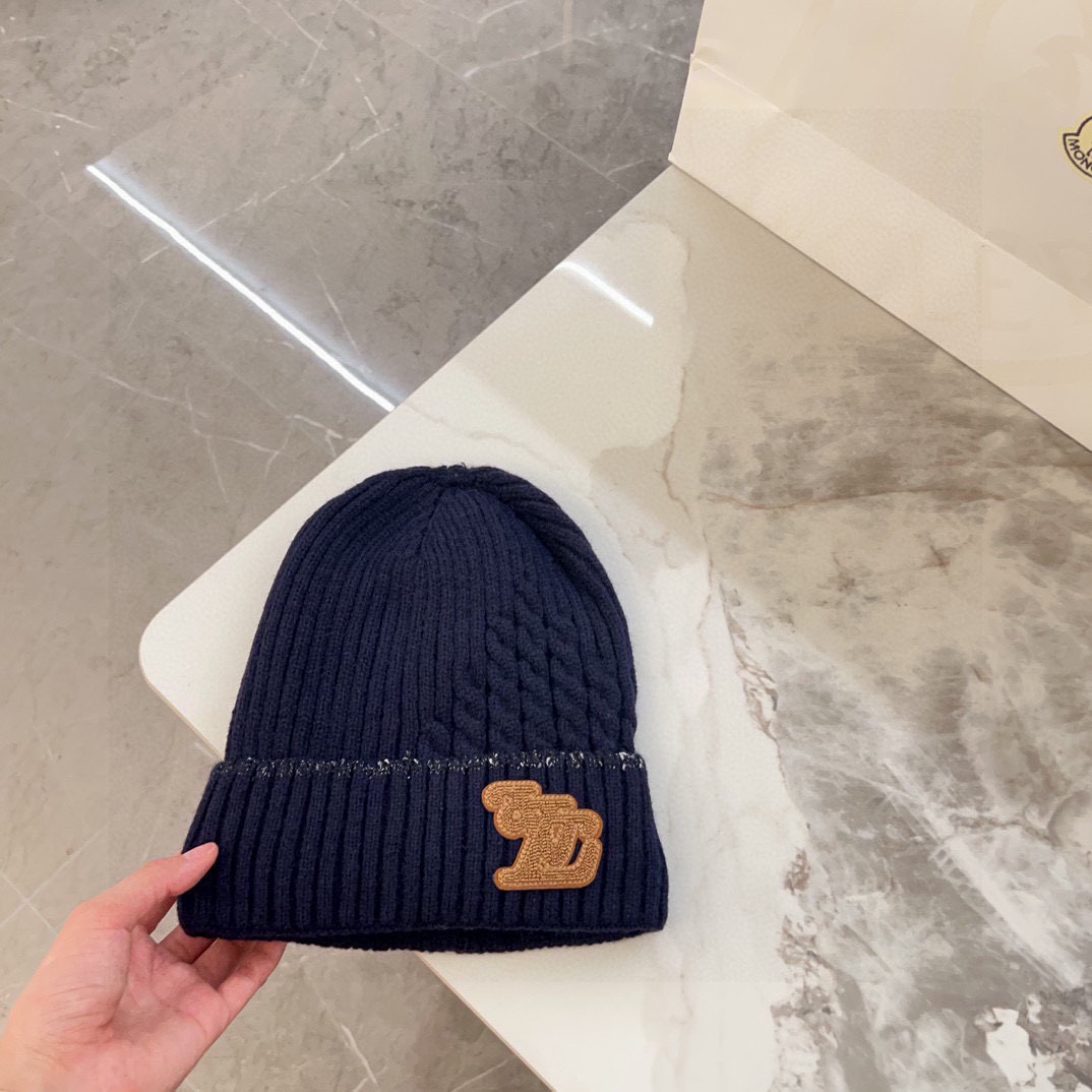 💛配防尘袋【LV路易威登】2025秋冬新款男女款针织毛线帽，大牌简约～秋冬穿搭必备