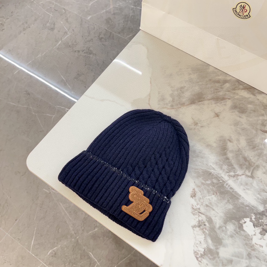 💛配防尘袋【LV路易威登】2025秋冬新款男女款针织毛线帽，大牌简约～秋冬穿搭必备