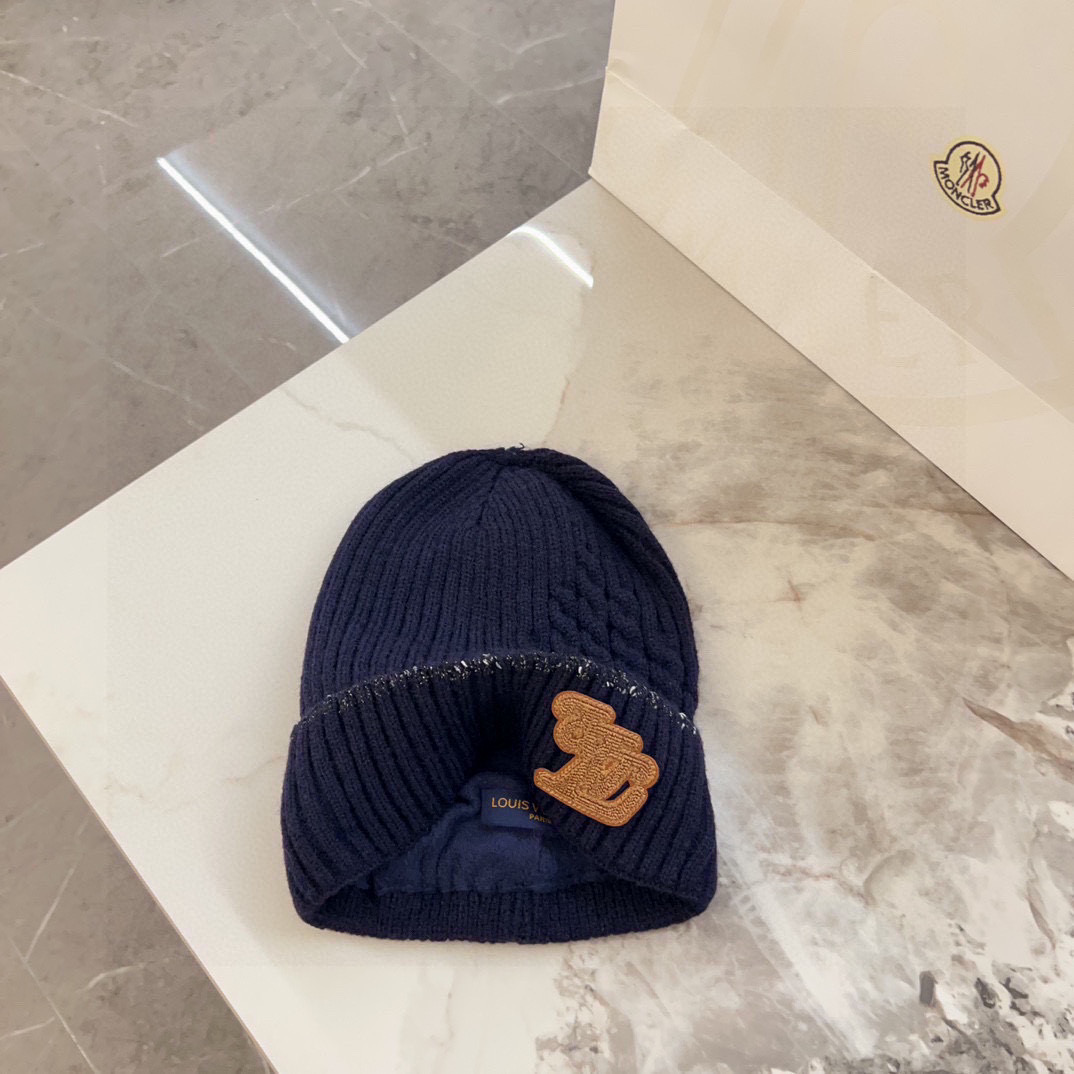 💛配防尘袋【LV路易威登】2025秋冬新款男女款针织毛线帽，大牌简约～秋冬穿搭必备