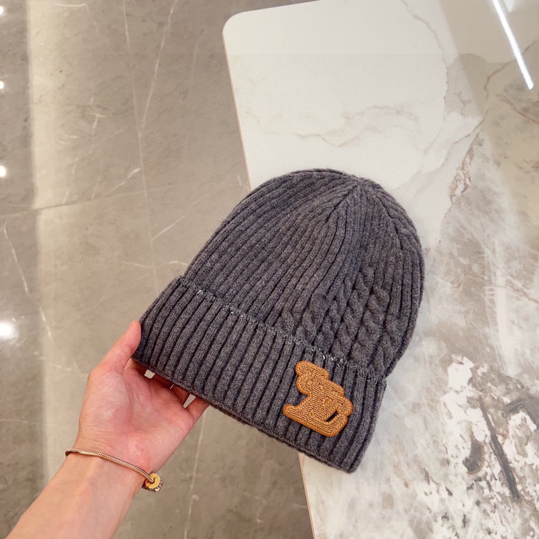 💛配防尘袋【LV路易威登】2025秋冬新款男女款针织毛线帽，大牌简约～秋冬穿搭必备