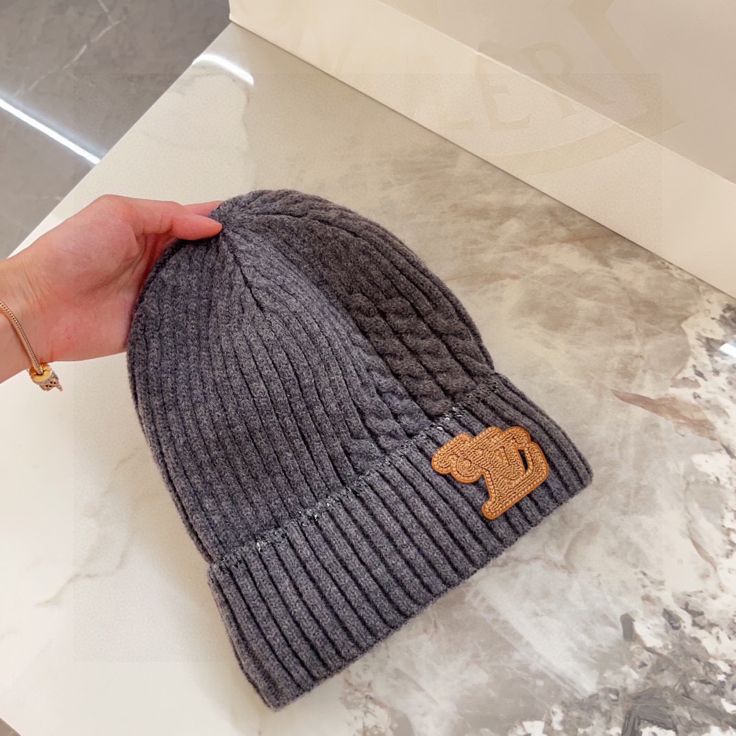 💛配防尘袋【LV路易威登】2025秋冬新款男女款针织毛线帽，大牌简约～秋冬穿搭必备