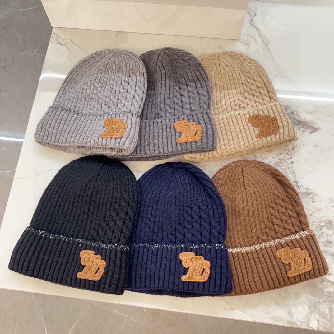 💛配防尘袋【LV路易威登】2025秋冬新款男女款针织毛线帽，大牌简约～秋冬穿搭必备