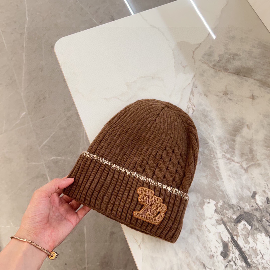 💛配防尘袋【LV路易威登】2025秋冬新款男女款针织毛线帽，大牌简约～秋冬穿搭必备