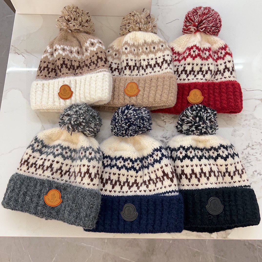 💛配防尘袋【蒙口】2025秋冬新款森系纹路加绒针织毛球毛线帽，保暖时尚～秋冬穿搭必备