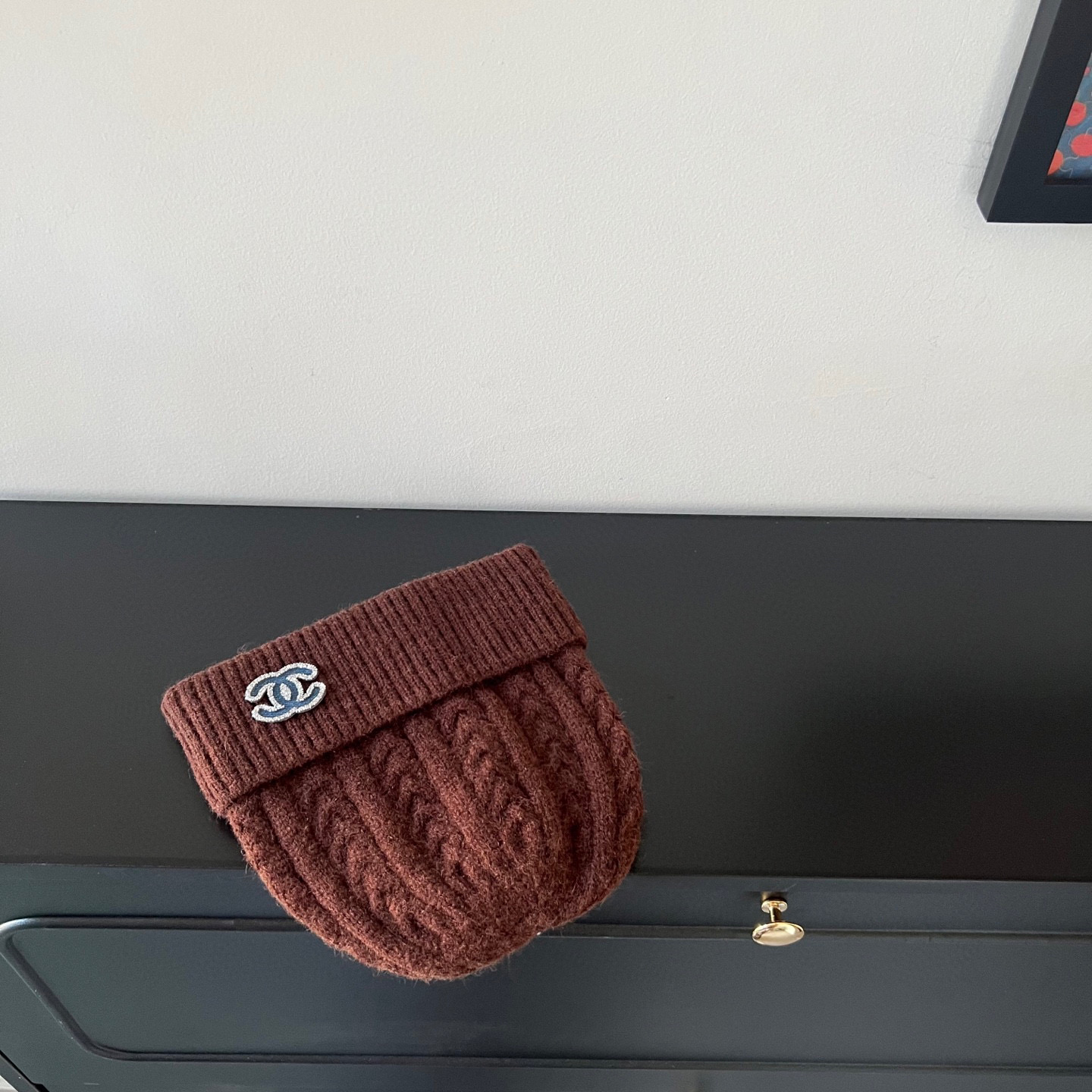 💛配防尘袋。【CHANEL香奈儿】2025新款小香风麻花针织毛线帽，独家新款～韩版针织单品