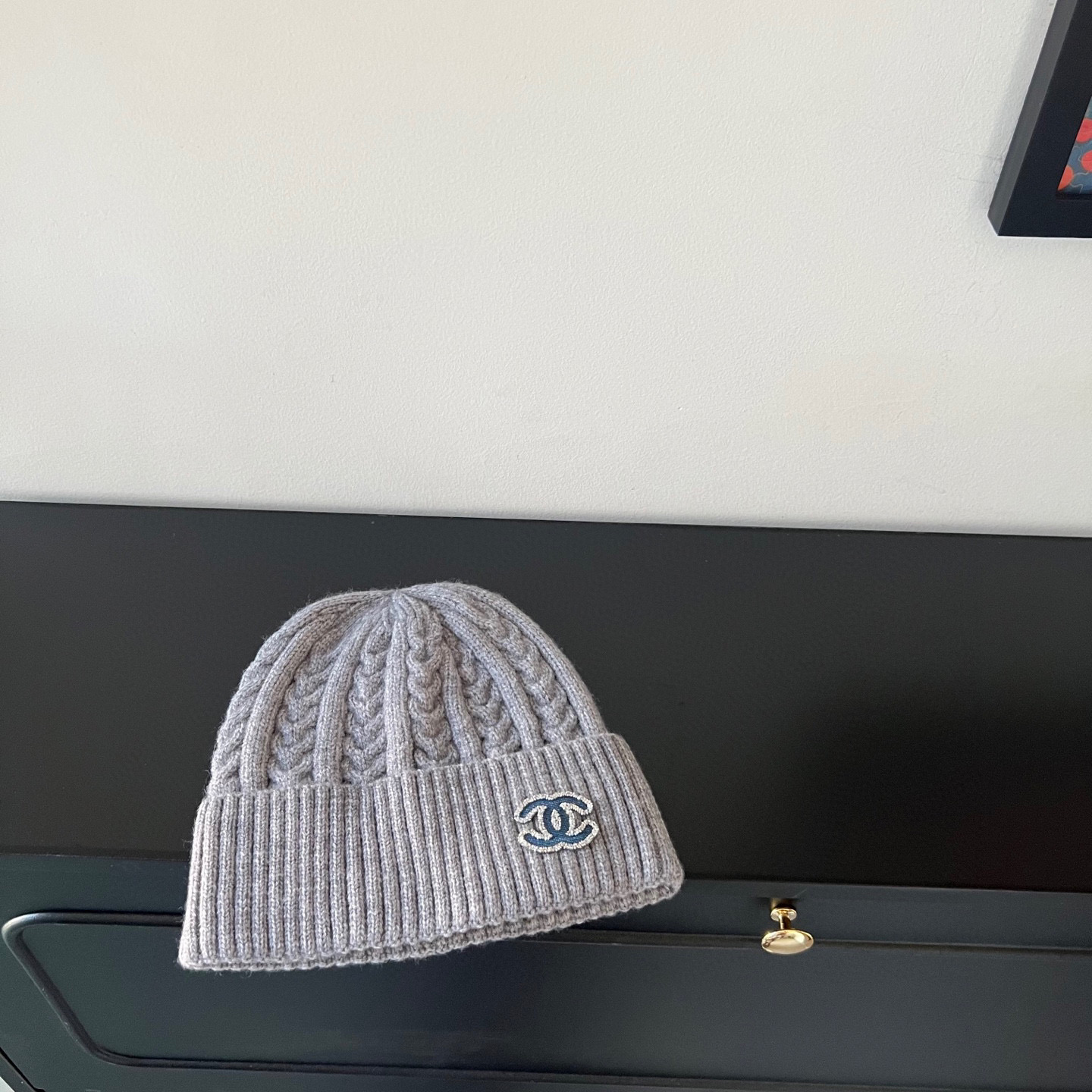 💛配防尘袋。【CHANEL香奈儿】2025新款小香风麻花针织毛线帽，独家新款～韩版针织单品
