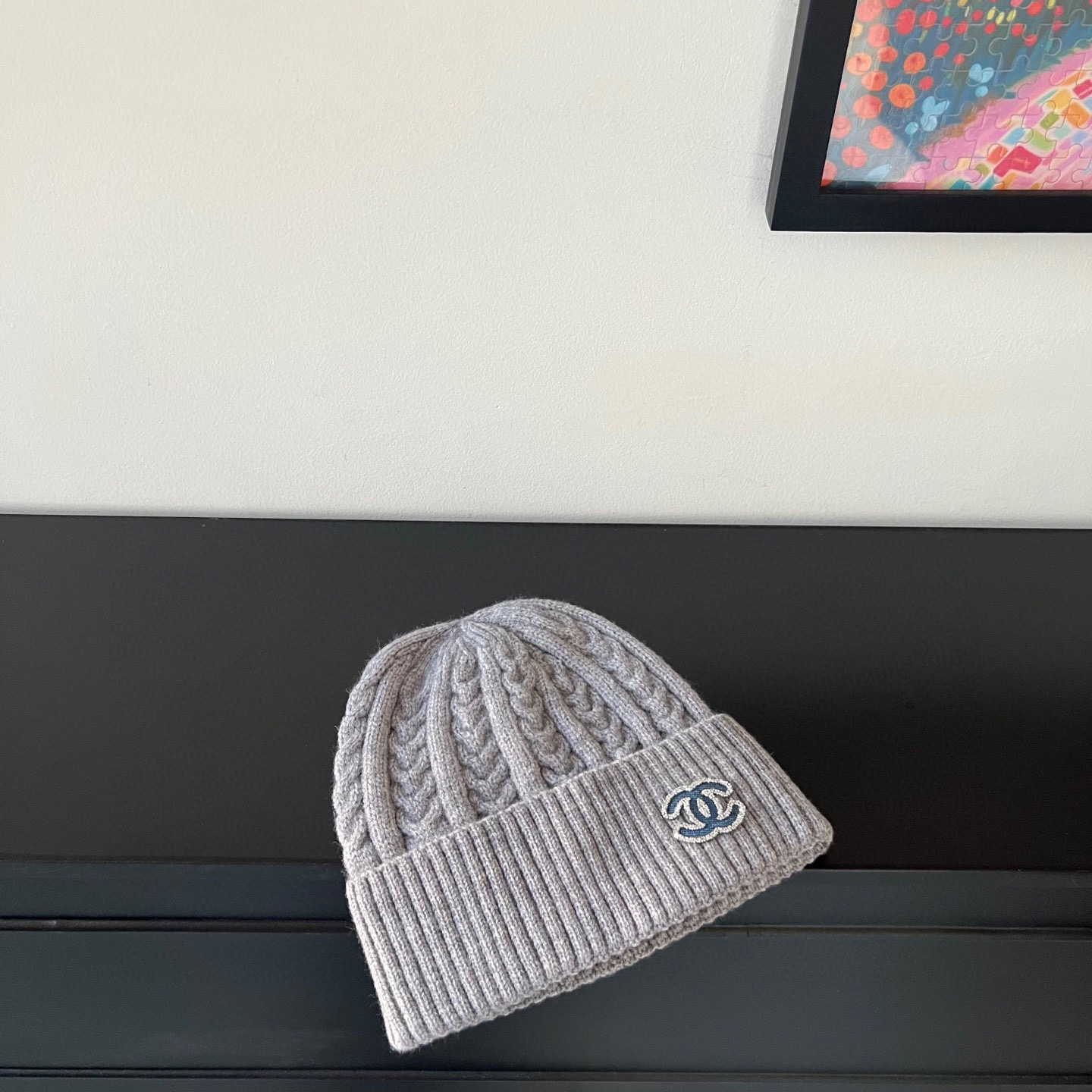 💛配防尘袋。【CHANEL香奈儿】2025新款小香风麻花针织毛线帽，独家新款～韩版针织单品
